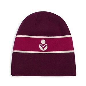 ISABEL MARANT  Camden Striped Logo Beanie - Burgundy NWT